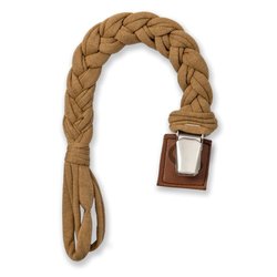 Hi Little One - warkoczykowa zawieszka do smoczka Pacifire holder Mustard