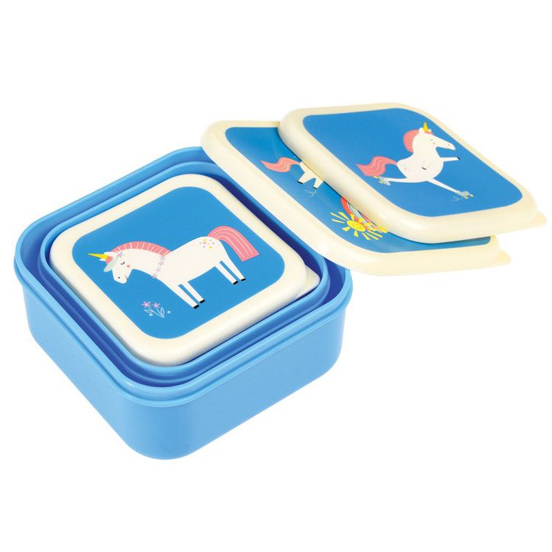 Pudełka na przekąski 3 szt., Magiczny Jednorożec, Rex London