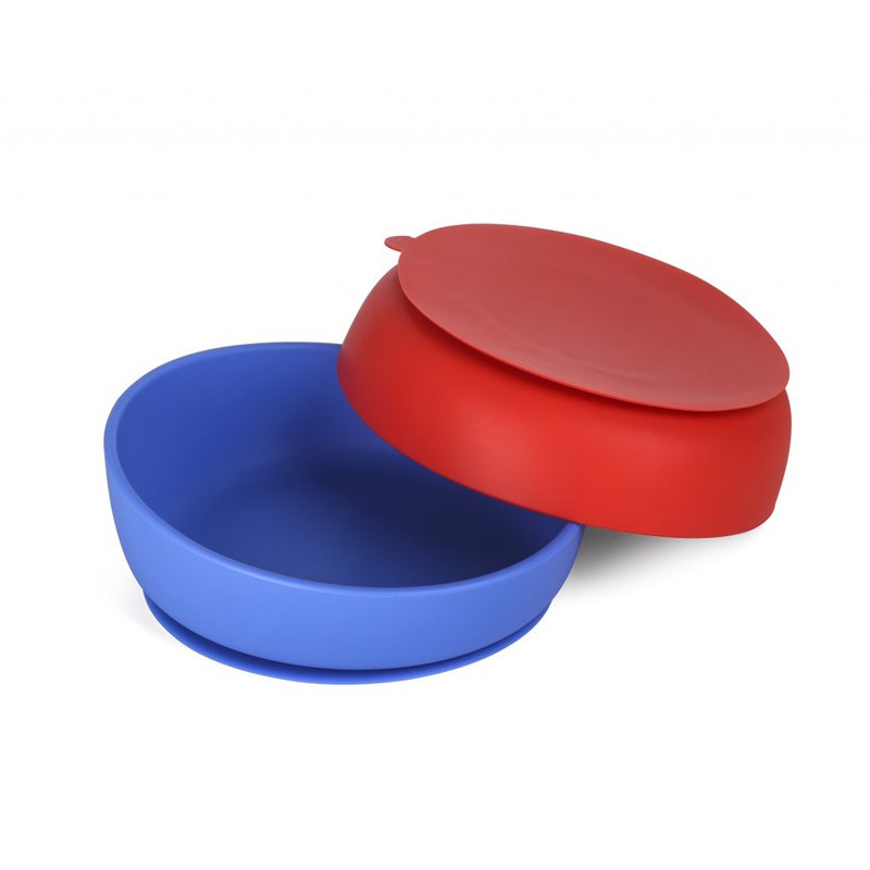 Bickiepegs - Miseczka-Talerzyk Doidy Bowl z przyssawką - czerwony