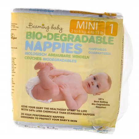 Beaming Baby, size 1, pieluszki Mini 2-6 kg, 20x8szt., KARTON BEAMING BABY Beaming Baby, size 1, pieluszki Mini 2-6 kg, 20x8szt., KARTON BEAMING BABY