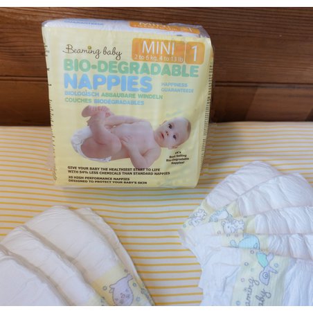 Beaming Baby, size 1, pieluszki Mini 2-6 kg, 20x8szt., KARTON BEAMING BABY Beaming Baby, size 1, pieluszki Mini 2-6 kg, 20x8szt., KARTON BEAMING BABY