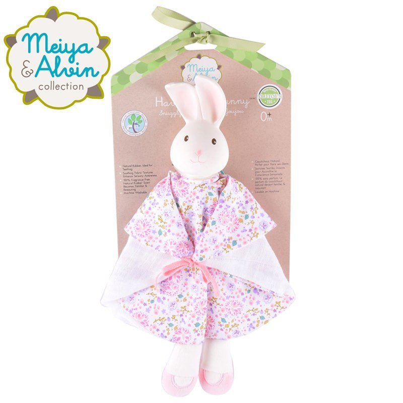 Meiya and Alvin - Meiya & Alvin - Havah Bunny Snuggly Comforter with Organic Teether Head