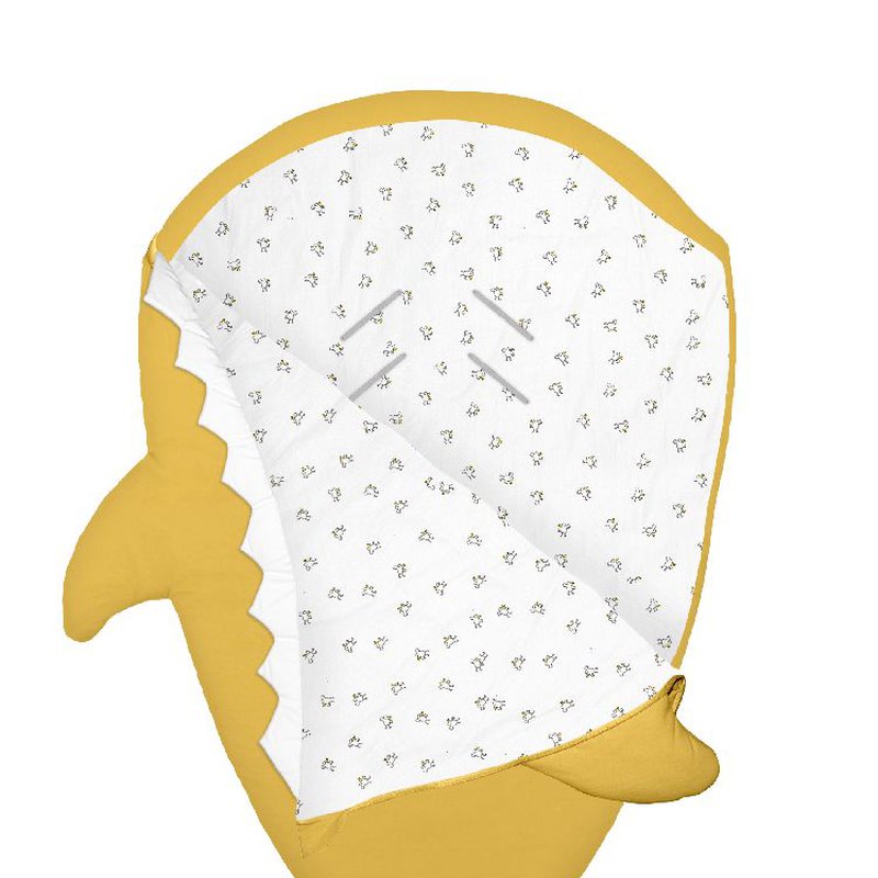 Baby Bites Śpiworek zimowy Shark (1-18 miesięcy) Mustard Yellow BABY BITES