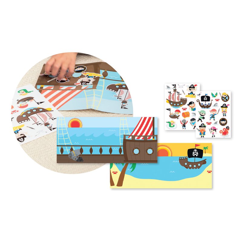 Zestaw naklejek z 2 planszami Apli Kids - Farma