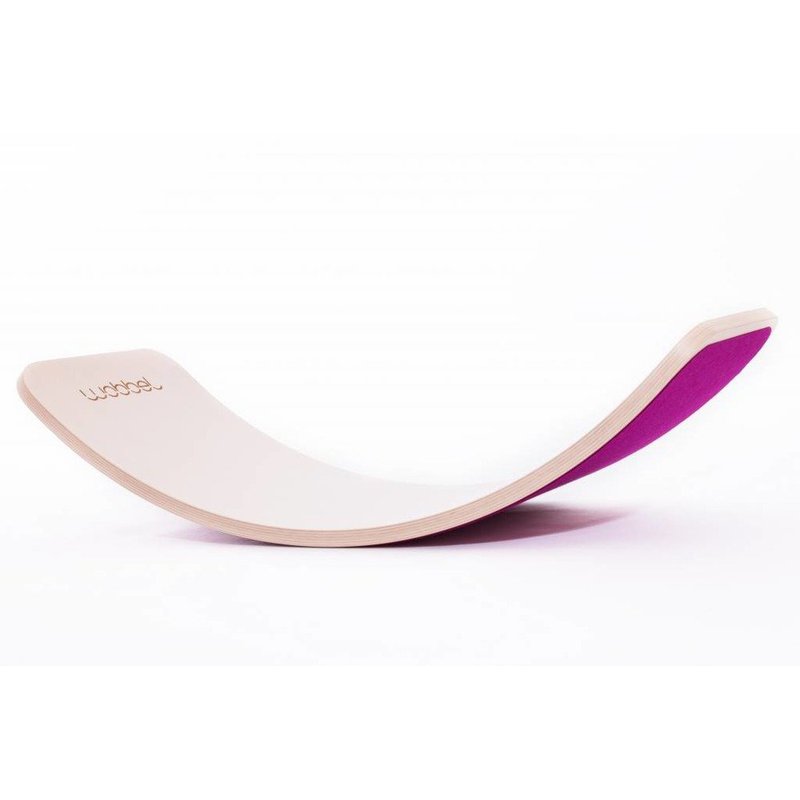 Deska do balansowania Original bielona z filcem, Raspberry, Wobbel