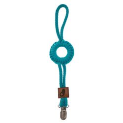 Hi Little One - sznurkowa zawieszka z kółkiem do smoczka Pacifer holder with RING Dark Teal