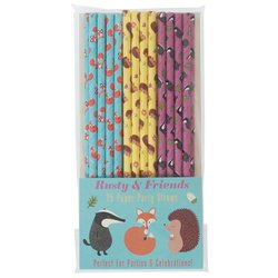 Słomki papierowe 25 szt., Rusty i Przyjaciele, Rex London