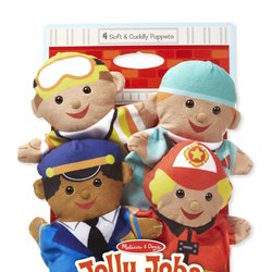 Melissa&Doug® - Pacynki na rękę Zawody komplet 4 szt.