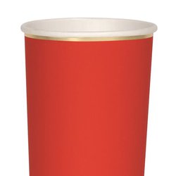 Meri Meri - Wysokie kubeczki Czerwone