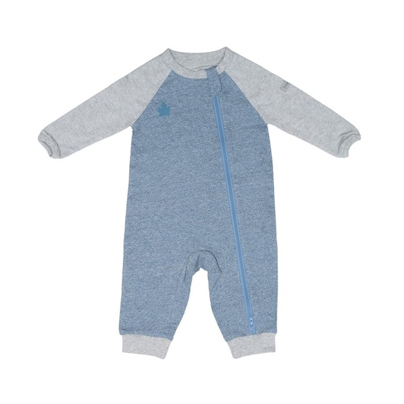 Juddlies Organic Raglan Pajacyk Blue M