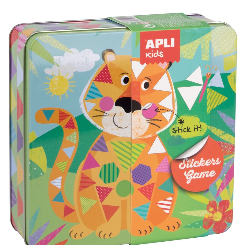 Zestaw kreatywny z naklejkami Apli Kids - Tygrys