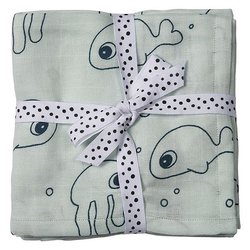 Done by Deer Sea Friends Otulacz 2szt Blue