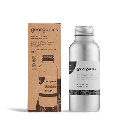 Georganics, Olej do płukania ust, Activated Charcoal, 100 ml GEORGANICS