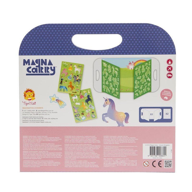 Tiger Tribe® - Magnetyczna teczka - układanka: Świat Jednorożców