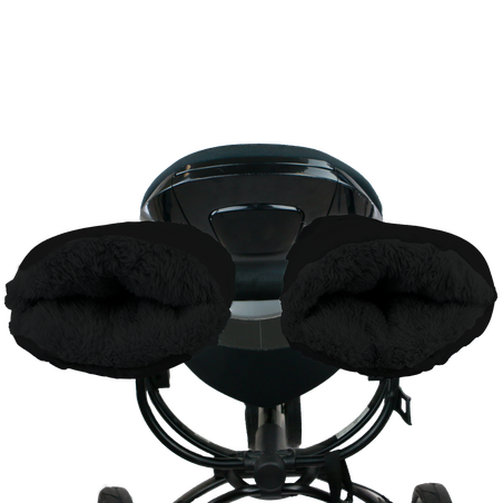 7AM - Mufki do wózka Black Plush