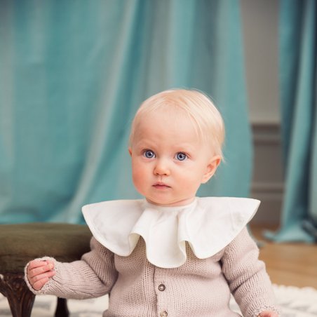 Elodie Details - śliniak Pierrot Vanilla White