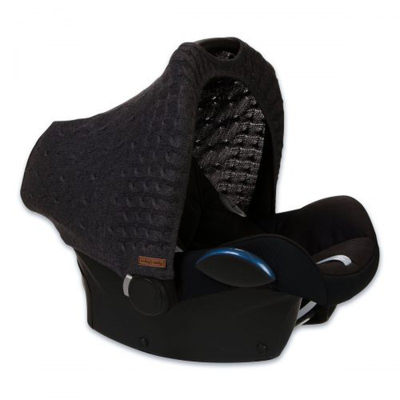 Baby's Only, PROMOCJA -50%, Cable Anthracite Daszek wymienny na fotelik samochodowy 0+, ciemny szary, WYPRZEDAŻ BABY'S ONLY