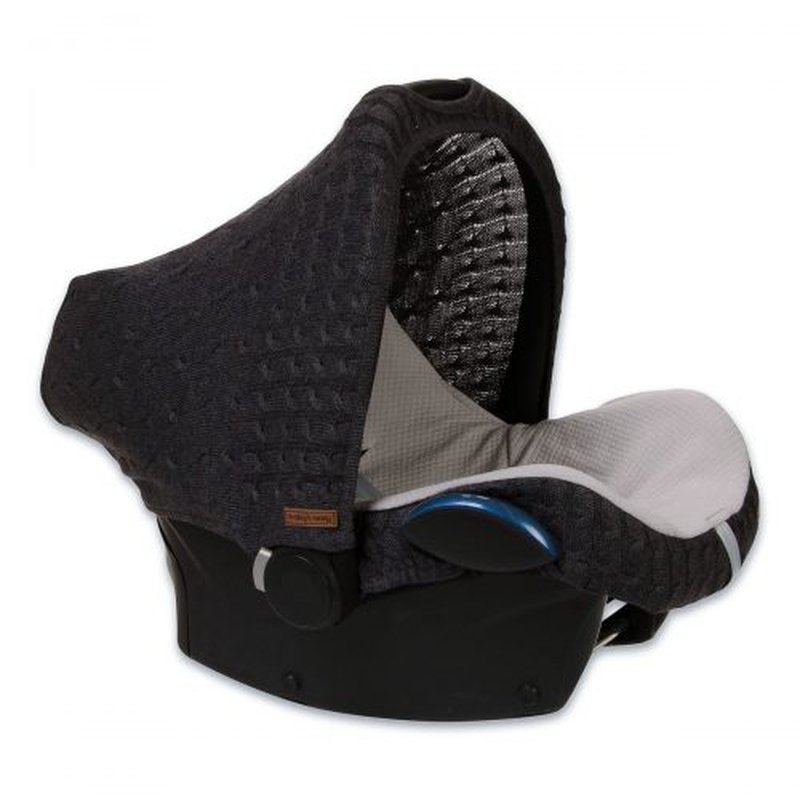 Baby's Only, PROMOCJA -50%, Cable Anthracite Daszek wymienny na fotelik samochodowy 0+, ciemny szary, WYPRZEDAŻ BABY'S ONLY