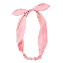 Rockahula Kids - opaska do włosów Spotty Bow Pink