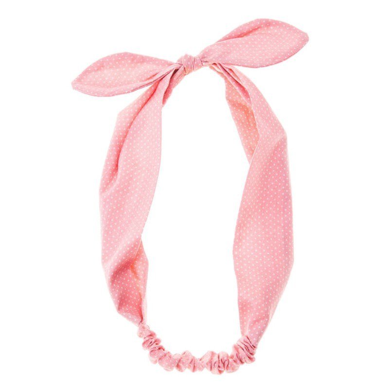 Rockahula Kids - opaska do włosów Spotty Bow Pink