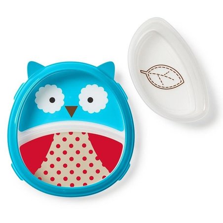 SKIP HOP - Miska i talerzyk 2w1 Zoo Sowa Skip Hop
