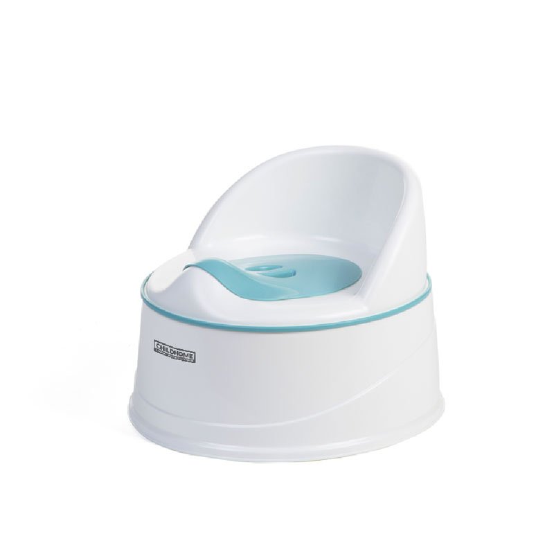 CHILDHOME - Nocnik z wkładem i podestem 3w1 White/Aqua