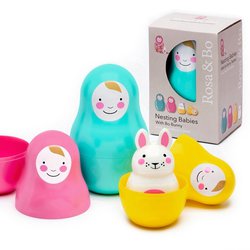 Rosa and Bo - Rosa & Bo Matrioszka Rosa z grzechotką Króliczek Bo wiek 0+