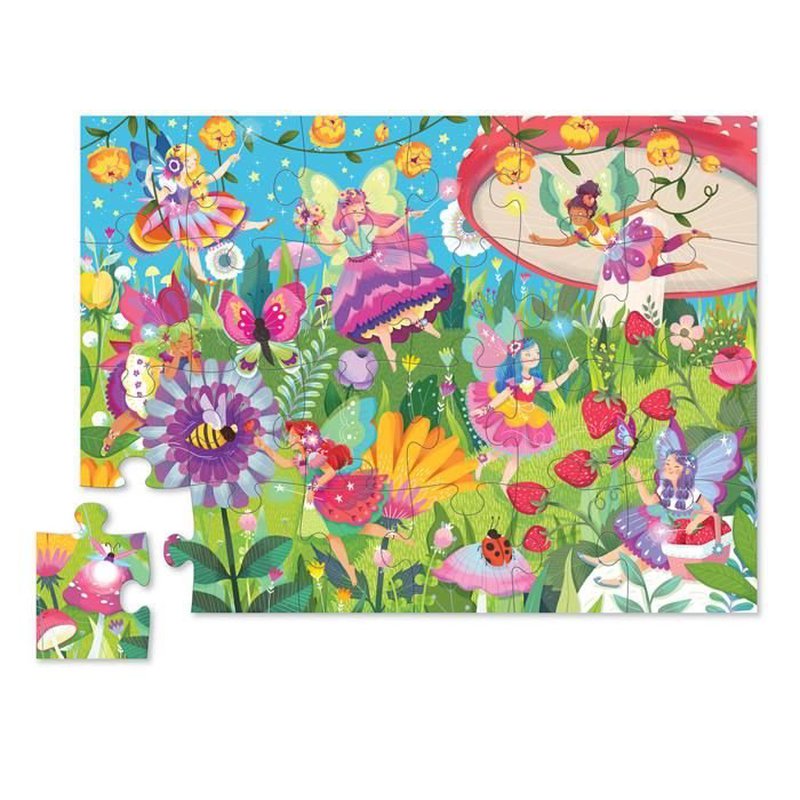 Crocodile Creek® - Puzzle w tubie 24 elem. Tajemniczy ogród