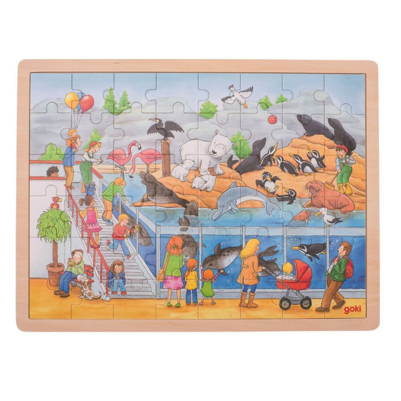 Goki® - Goki - Duże puzzle wizyta w ZOO