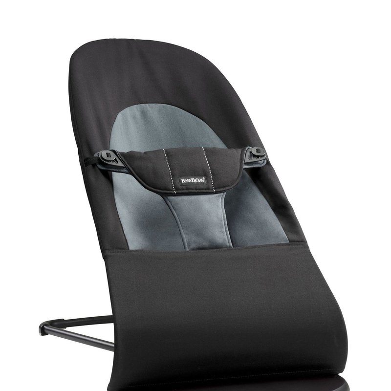 BABYBJORN - leżaczek BALANCE SOFT - Czarny / Ciemnoszary