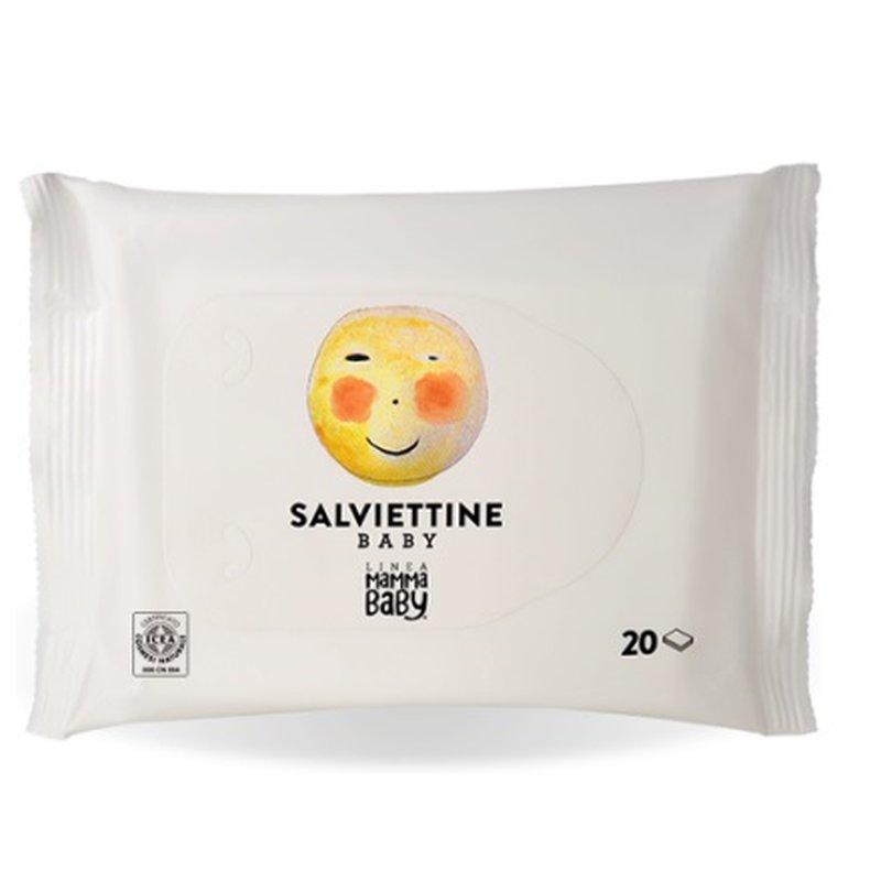 Linea MammaBaby - Nawilżane chusteczki Baby Momina 20szt.