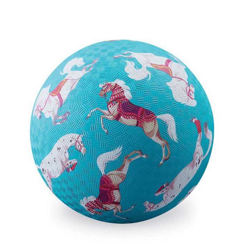 Crocodile Creek® - Piłka 18 cm, wzór konie