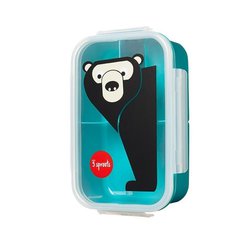 3 Sprouts Lunchbox Bento Niedźwiedź Teal