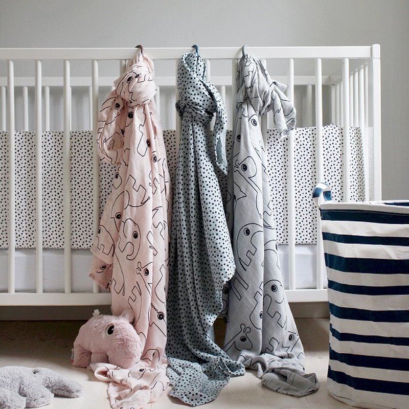 Done By Deer Contour Otulacz 2 szt Grey Done by Deer