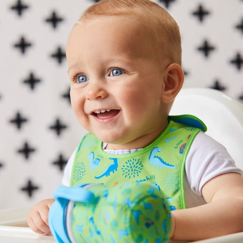 Śliniak dla niemowlaka w saszetce, Dino Time, b.box