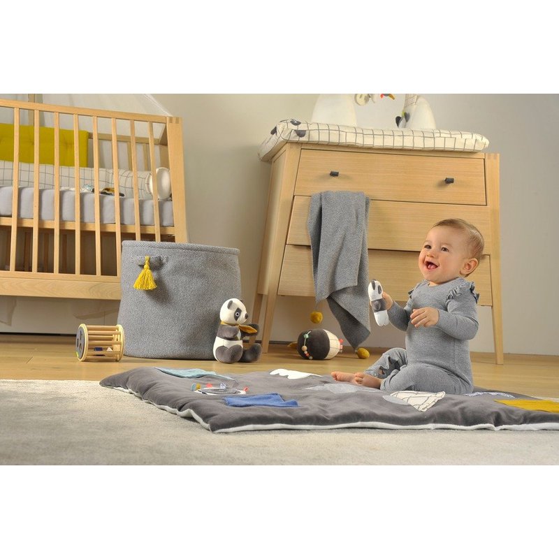 Kosze na dziecięce akcesoria 3 szt., Panda, Kikadu