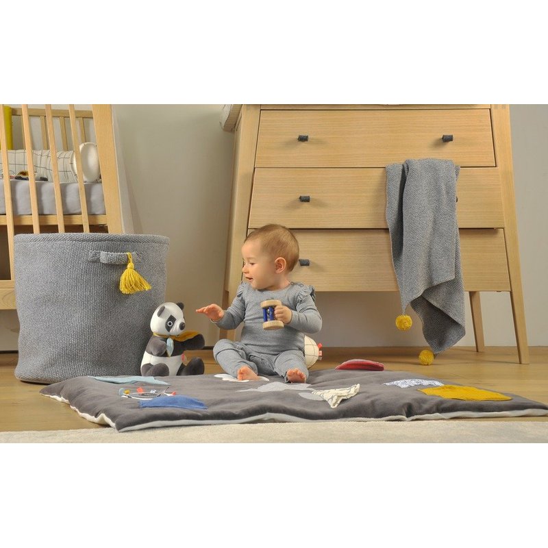 Kosze na dziecięce akcesoria 3 szt., Panda, Kikadu