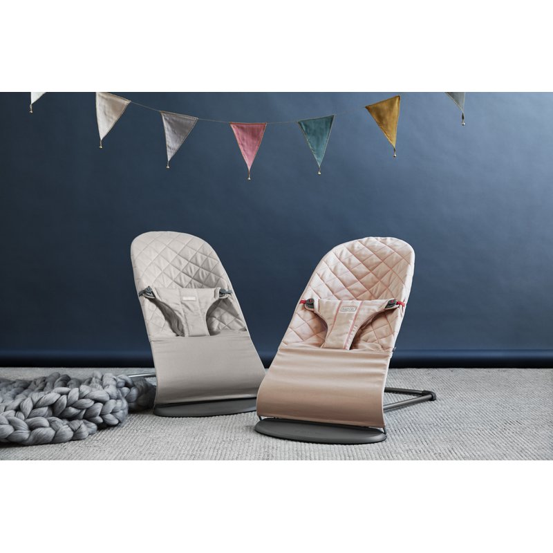 BABYBJORN - leżaczek BLISS - Piaskowy szary