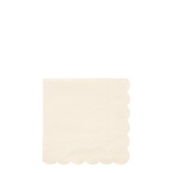 Meri Meri - Małe serwetki Simply Eco Kremowe