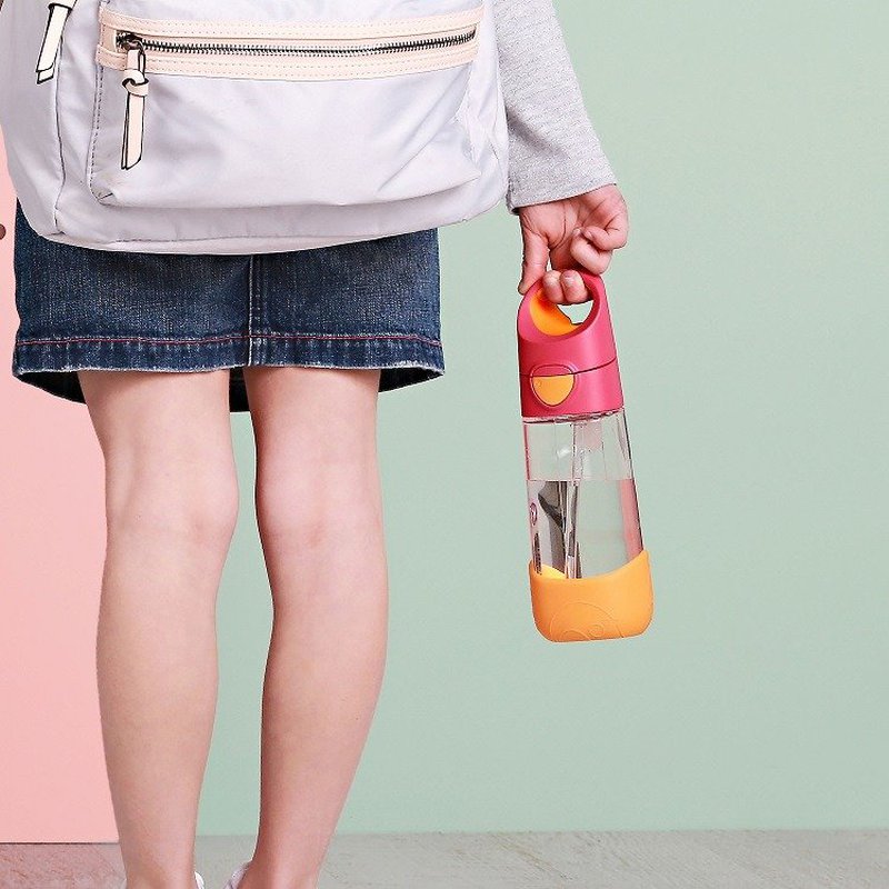 Tritanowa butelka ze słomką 450 ml, Strawberry Shake, b.box