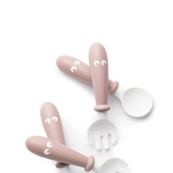 BABYBJORN - sztućce, 4 szt. Powder Pink