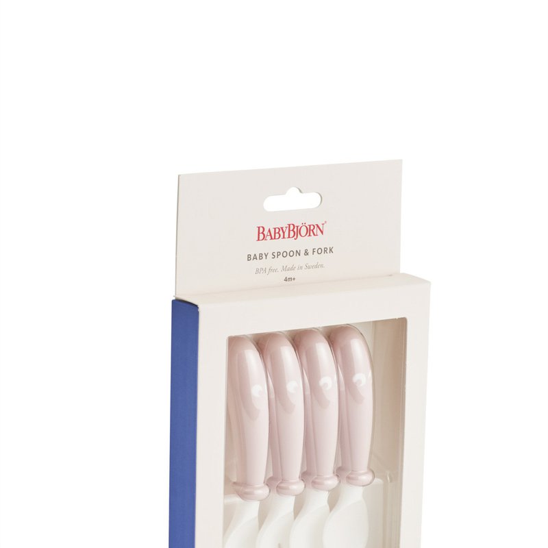 BABYBJORN - sztućce, 4 szt. Powder Pink