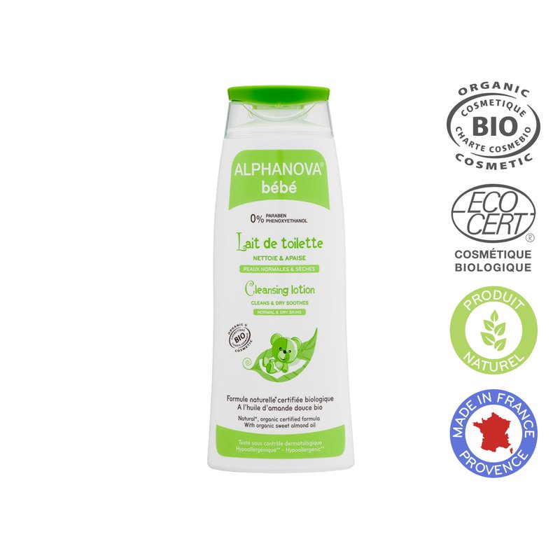 Alphanova Bebe Organiczne mleczko z oliwą do mycia niemowląt, 200 ml ALPHANOVA BEBE