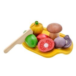 Drewniane warzywa z deską do krojenia, Plan Toys®