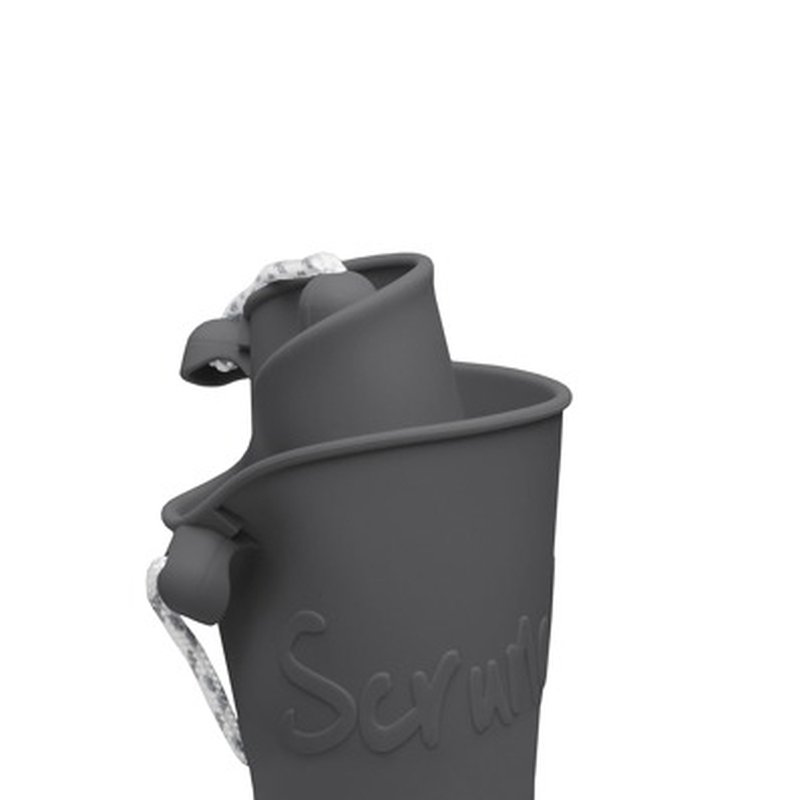 Funkit world - Składane wiaderko do wody i piasku Scrunch Bucket - Ciemny Szary