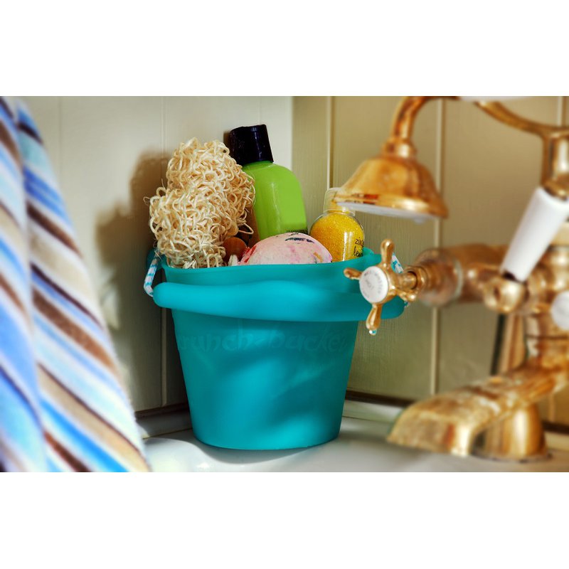 Funkit world - Składane wiaderko do wody i piasku Scrunch Bucket - Ciemny Szary