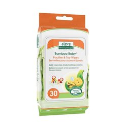 Aleva Naturals - Aleva Bambusowe Chusteczki do Smoczka 30sz