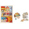Drewniane puzzle w ramce Apli Kids - Miasto 4+ Drewniane puzzle w ramce Apli Kids - Miasto 4+