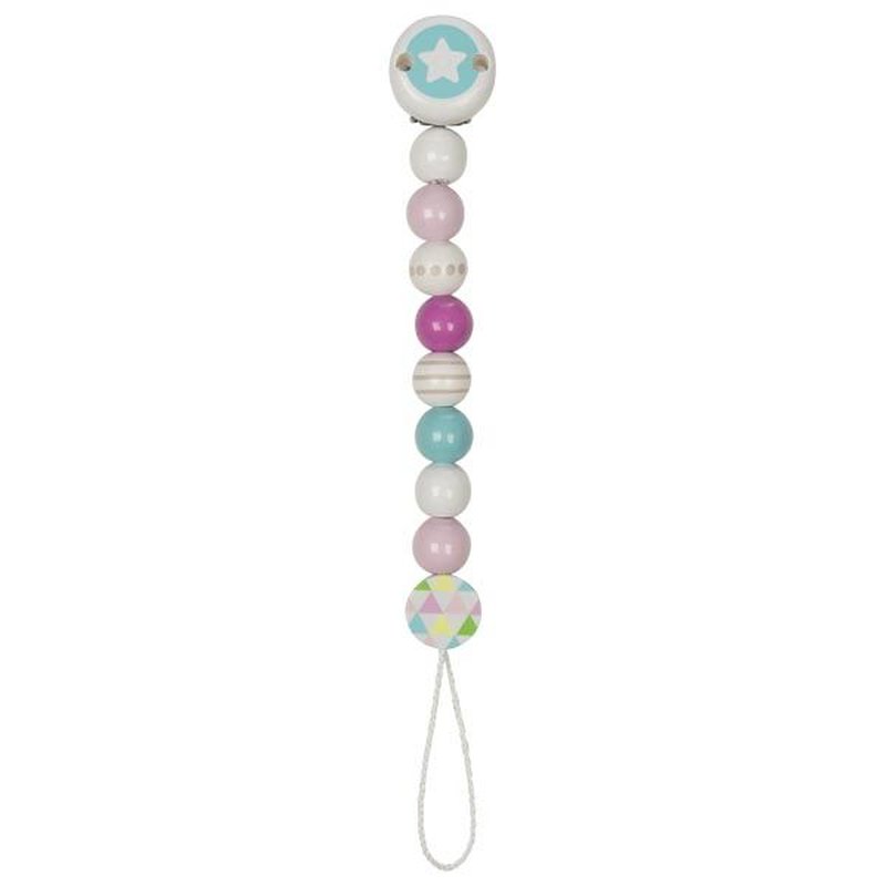 Heimess - Zawieszka do smoczka różowa z gwiazdką