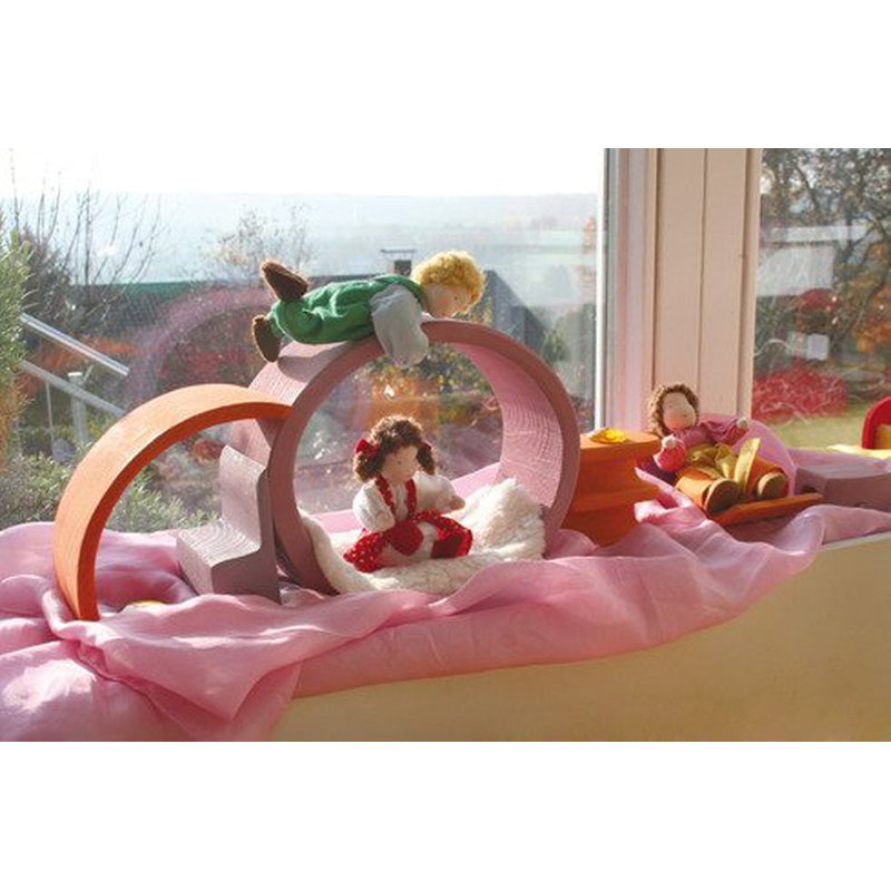 Dom mobilny 3+, różowo-pomarańczowy, Grimm's